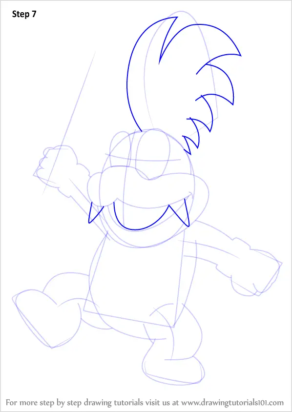 Learn How to Draw Larry Koopa from Koopalings (Koopalings) Step by Step