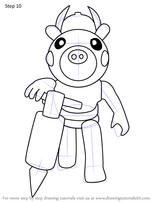 How To Draw Billy From Piggy Piggy Step By Step Drawingtutorials