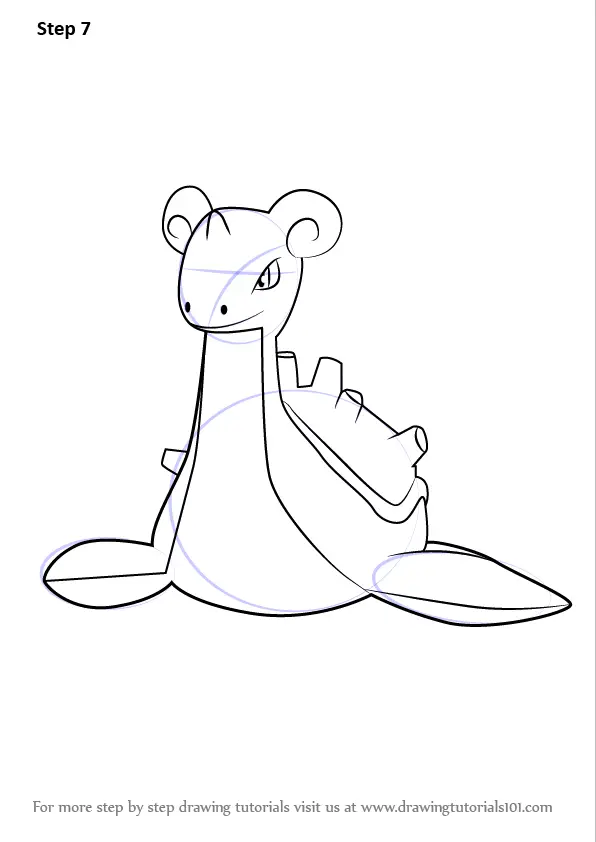 How To Draw Lapras From Pokemon Go Pokemon Go Step By Step