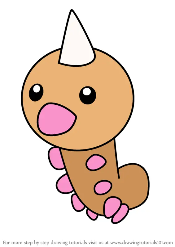 Learn How To Draw Weedle From Pokemon Go Pokemon Go Step By Step