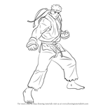 Learn How to Draw Ryu from Street Fighter (Street Fighter) Step by Step