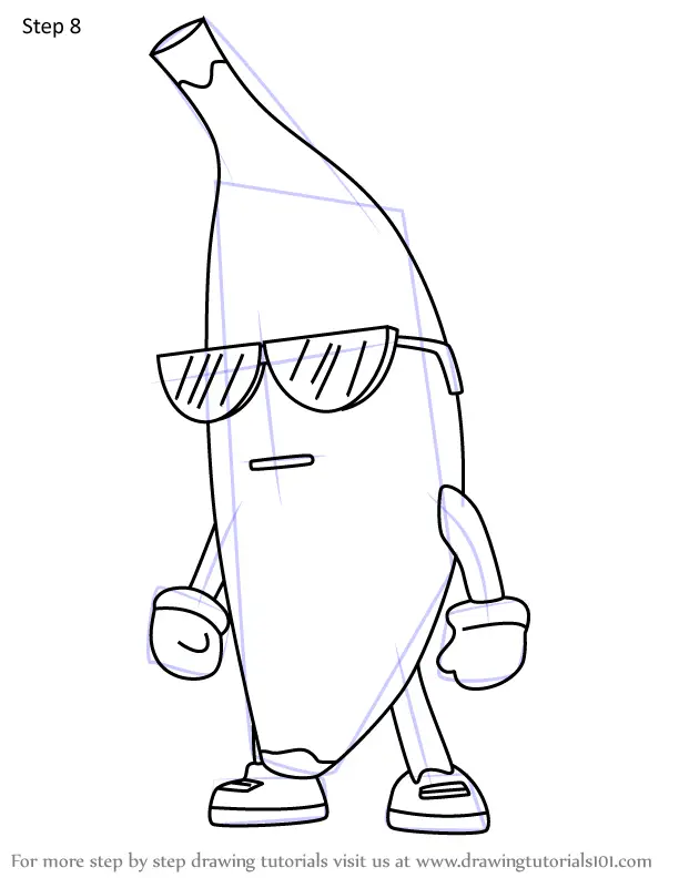 How To Draw Banana Guy From Stumble Guys Stumble Guys Step By Step