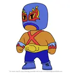 How to Draw Luchador from Stumble Guys