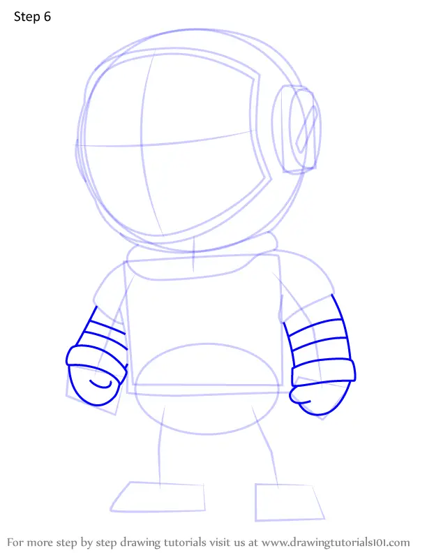 How To Draw Usa Astronaut From Stumble Guys Stumble Guys Step By Step