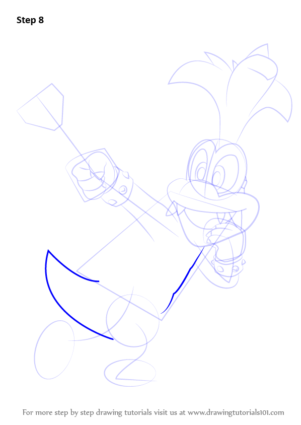 How To Draw Iggy Koopa From Super Mario Super Mario Step By Step