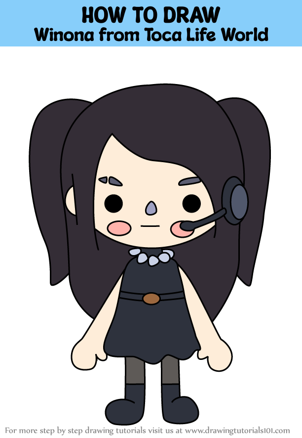 How To Draw Winona From Toca Life World Toca Life World Step By Step