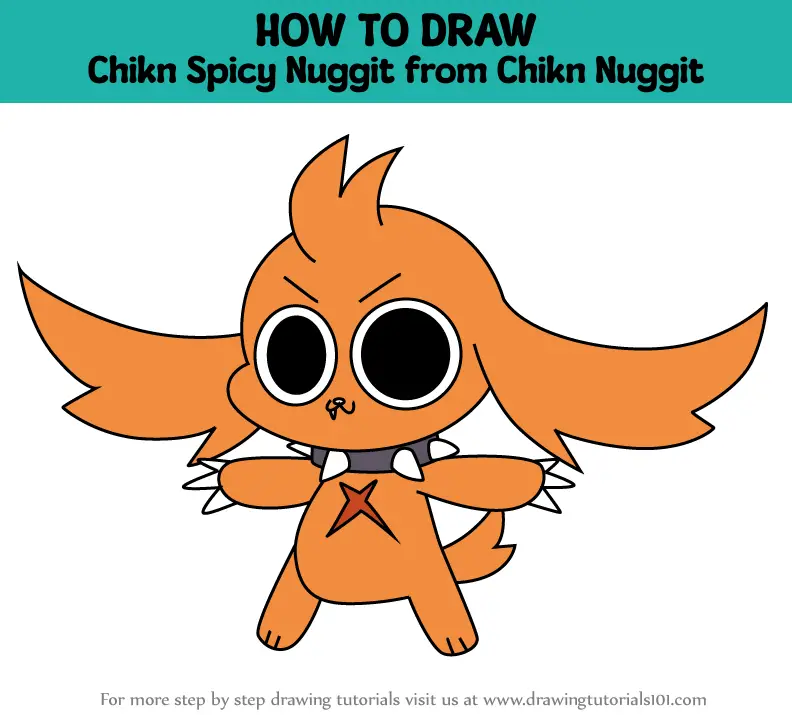 How To Draw Chikn Spicy Nuggit From Chikn Nuggit Chikn Nuggit Step By