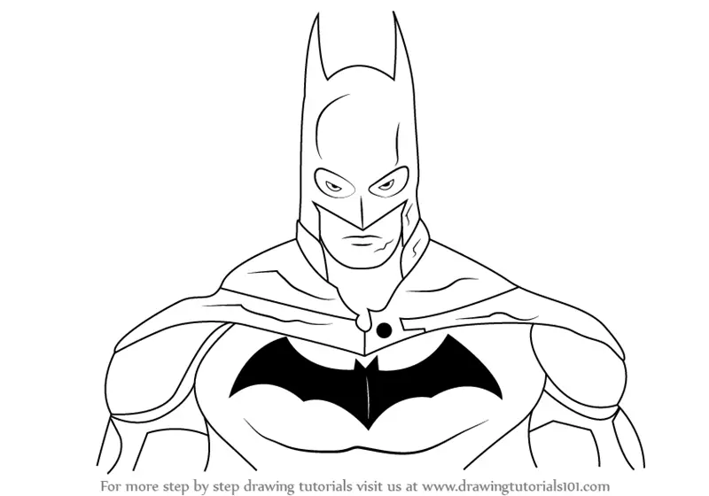cartoon drawings of batman