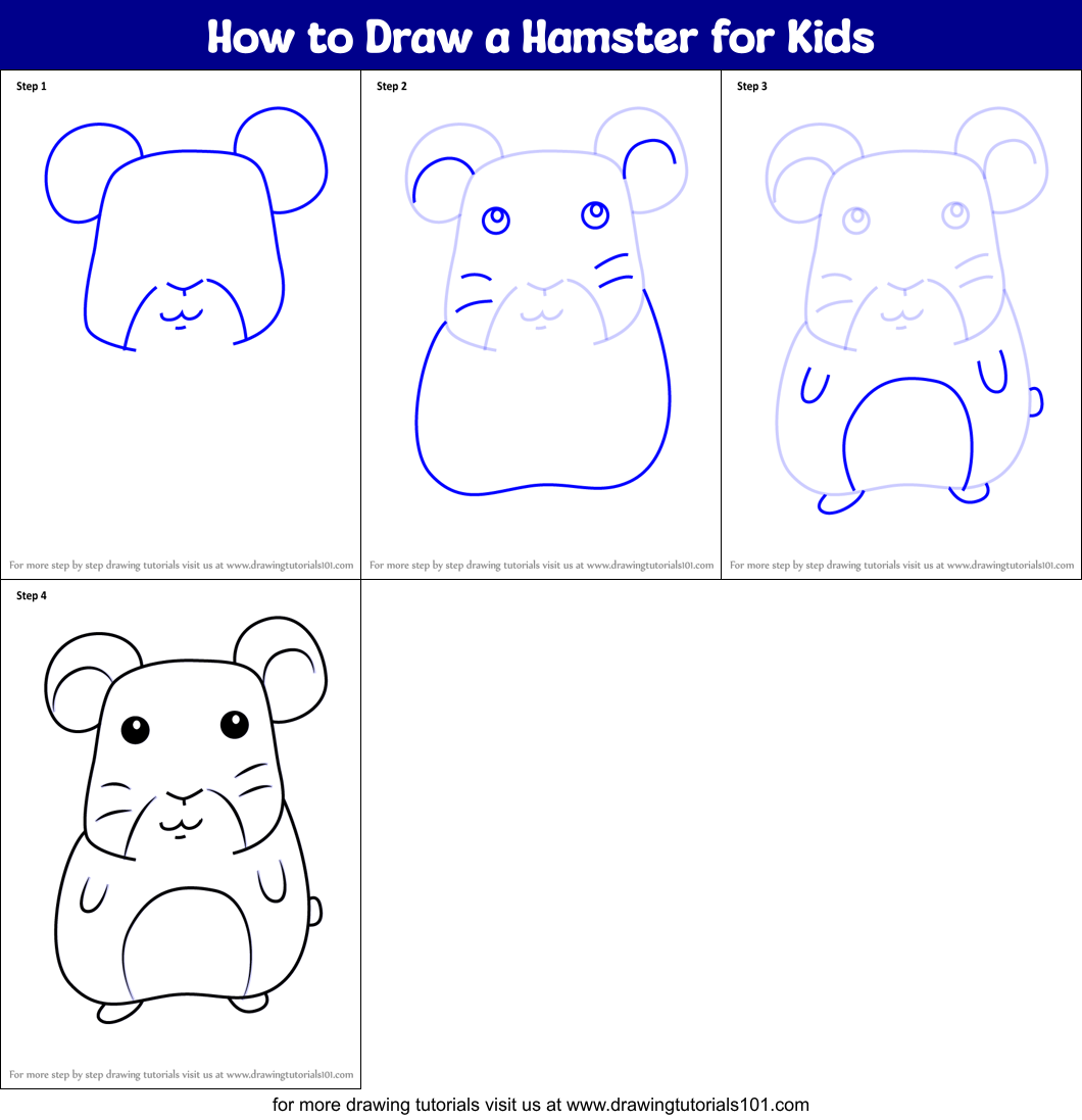 hamster drawing for kids