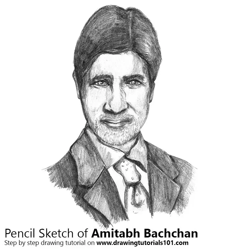 Amitabh Bachchan Drawing by Ashish Ojha  Pixels