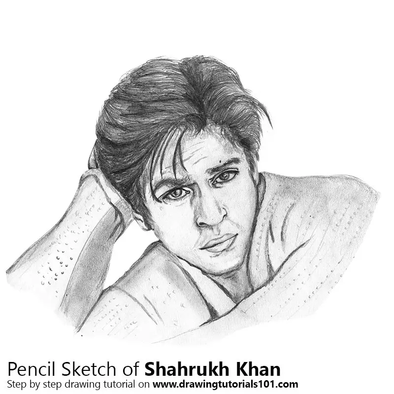Draw of Sketches Shahrukh Khan Pencil Sketch Easy  Popular actor in India   YouTube