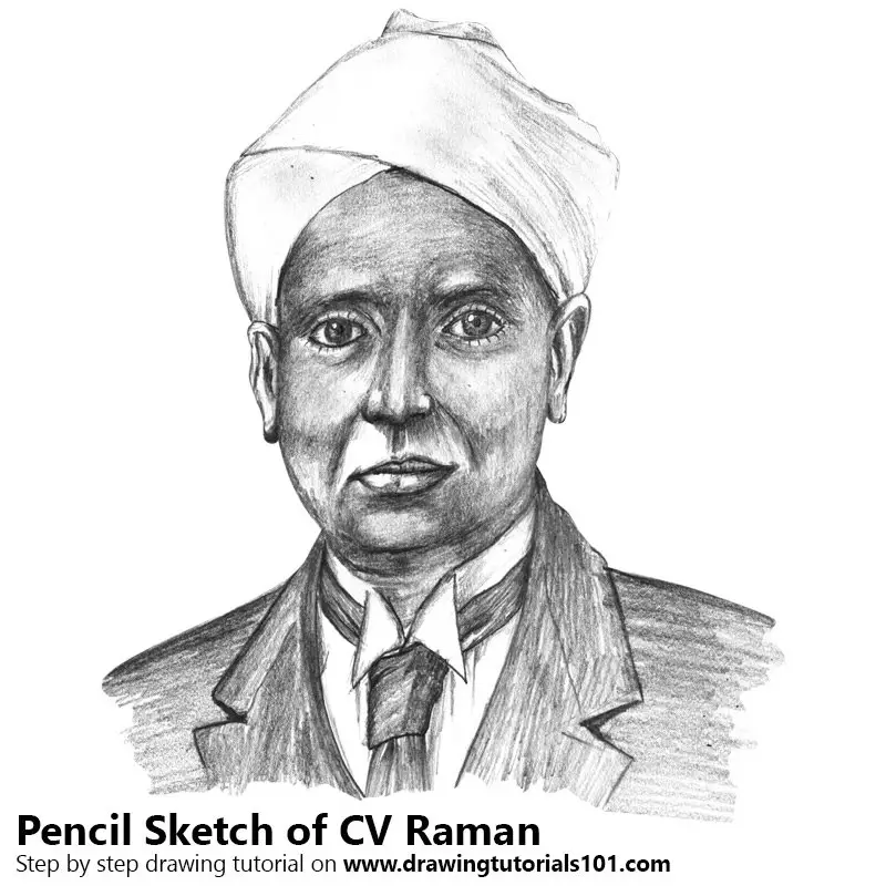 How to Draw C V Raman From U V |National Science Day 28th Feb| C V Raman  Drawing Easy | - YouTube