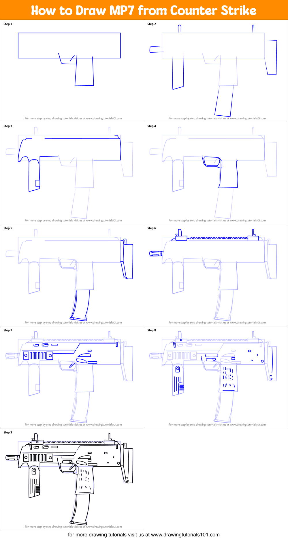 mp7 drawing