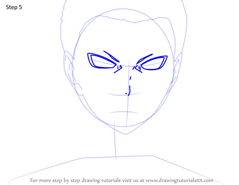 How to Draw Koushi Sugawara from Haikyuu!! printable step by step