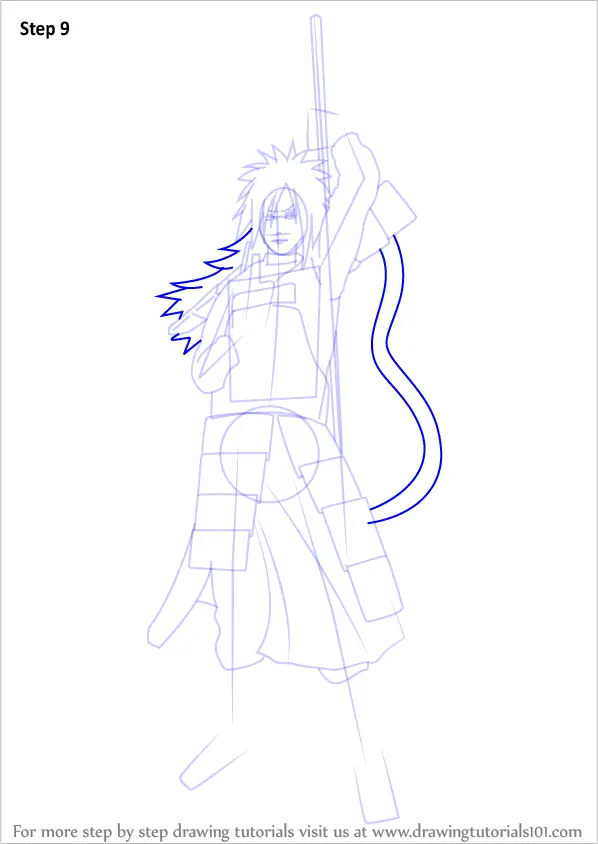 Madara (Naruto) Drawing Tutorial, step by step by spidernielsart on  DeviantArt