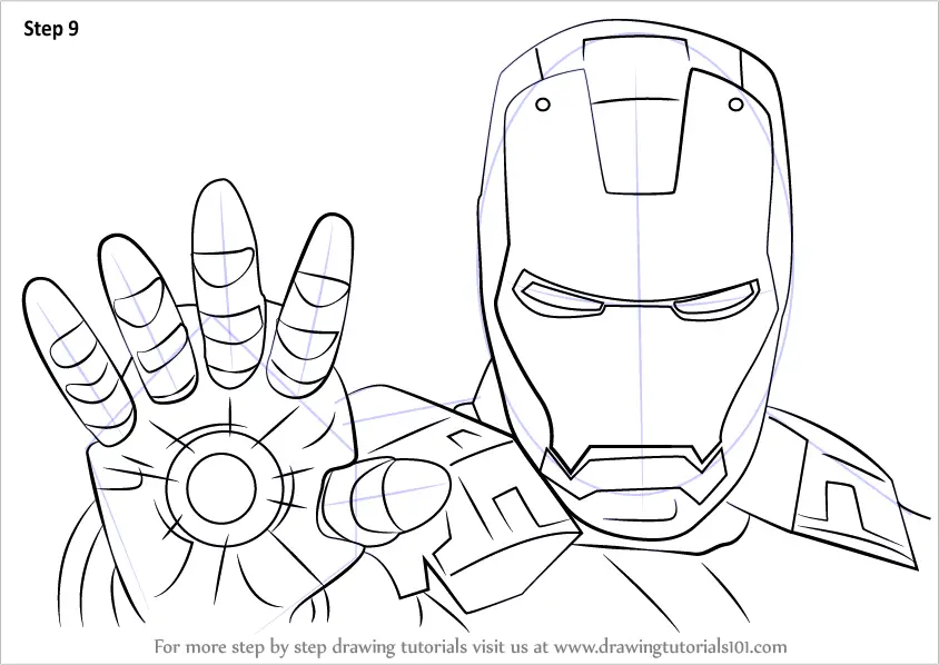 How to draw IRON MAN easy for beginners IRON MAN(Avengers:Infinity War) sketch  draw session - YouTube