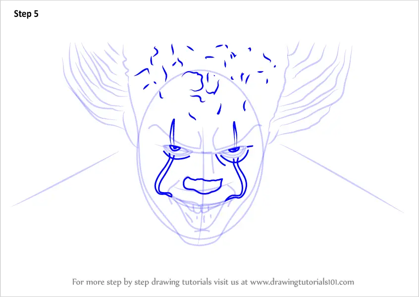 How to Draw Pennywise Easy Step by Step 