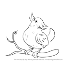 How to Draw a Bird Sitting on a Branch
