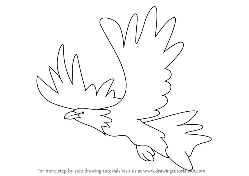 Learn How To Draw An Eagle For Kids Birds Step By Step Drawing Tutorials