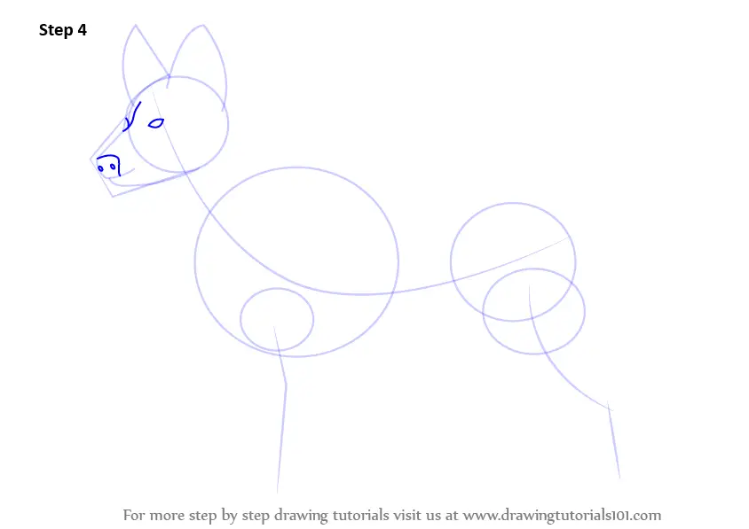 How to Draw German Shepherd Dog (Farm Animals) Step by Step ...