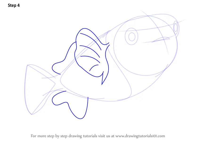 How to Draw a Porcupinefish (Fishes) Step by Step | DrawingTutorials101.com