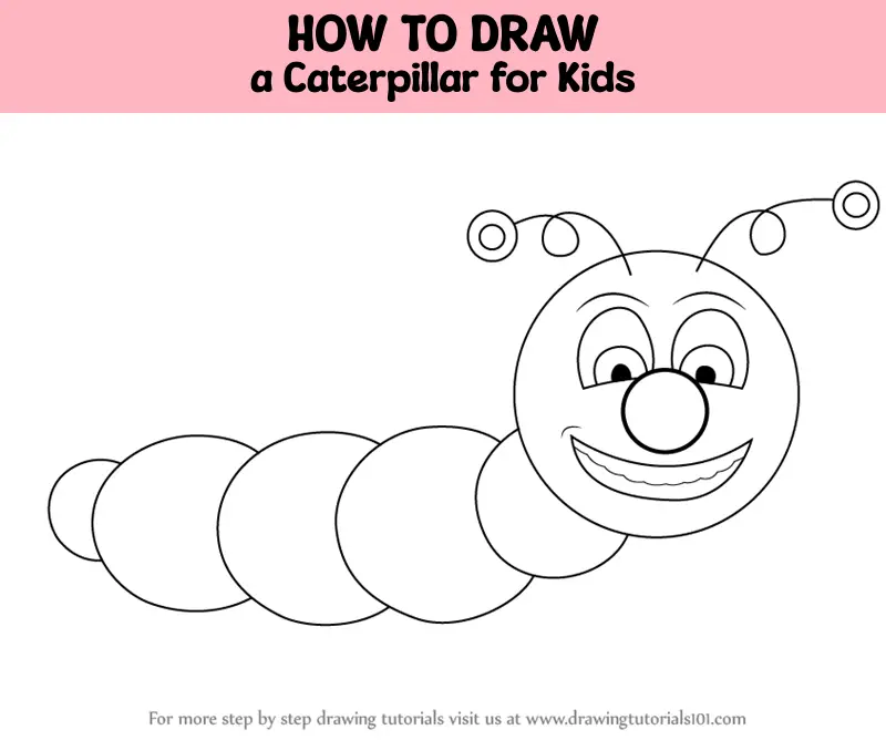 How to Draw a Caterpillar: Beginner and advanced tips | Drawing tutorials  for kids, Easy doodle art, Simple doodles