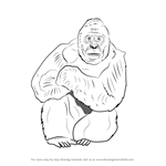 How to Draw a Western Lowland Gorilla
