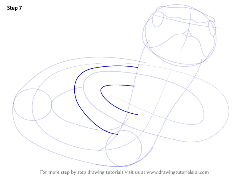 How to Draw a Black Mamba (Reptiles) Step by Step