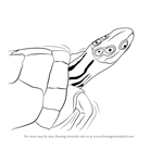 How to Draw a Four-eyed turtle
