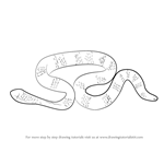 How to Draw a Leaf-Scaled Sea Snake