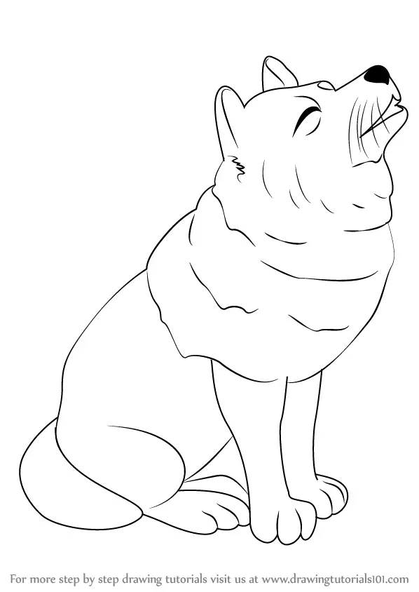 Running wolf - Wolf Kids Coloring Pages