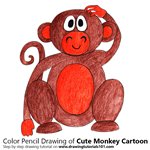 How to Draw a Cute Monkey Cartoon