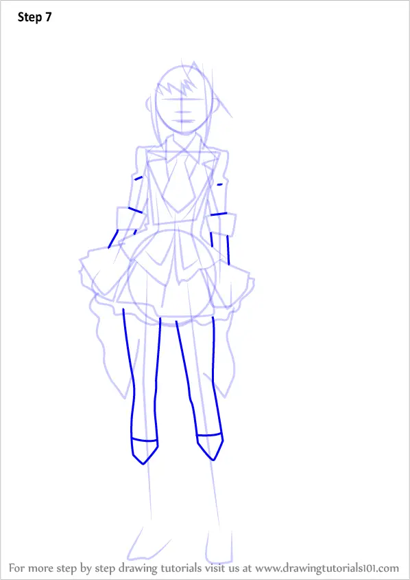 How to Draw Minami Takahashi from AKB0048 (AKB0048) Step by Step ...