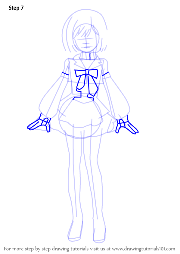 How to Draw Nagisa Motomiya from AKB0048 (AKB0048) Step by Step ...