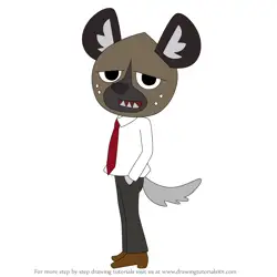 How to Draw Haida from Aggretsuko