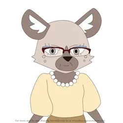 How to Draw Haida's Mother from Aggretsuko