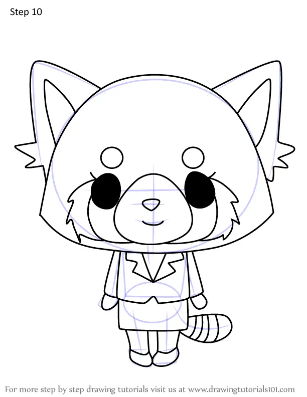 How to Draw Retsuko from Aggretsuko (Aggretsuko) Step by Step ...