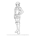 How to Draw Annie Leonhart from Attack on Titan