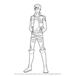 How to Draw Bertolt Hoover from Attack on Titan