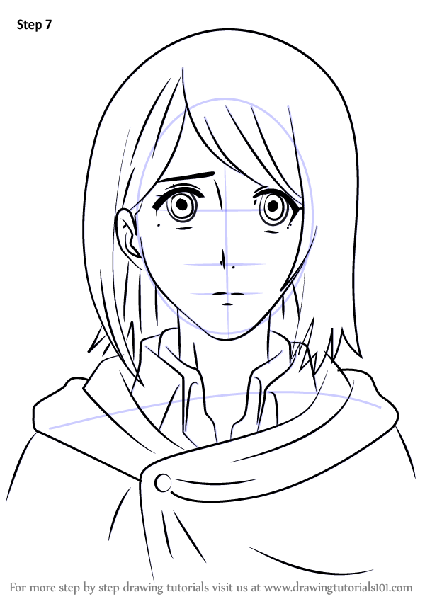 How to Draw Petra Ral from Attack on Titan (Attack on Titan) Step by ...