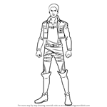 How to Draw Reiner Braun from Attack on Titan