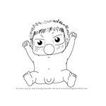 How to Draw Baby Beel from Beelzebub