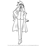 How to Draw Grell Sutcliff from Black Butler