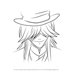 How to Draw Undertaker from Black Butler