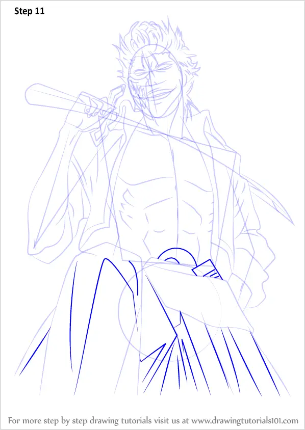 How to Draw Grimmjow Jaegerjaquez from Bleach (Bleach) Step by Step ...