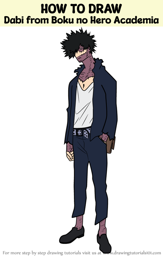 How To Draw Dabi From Boku No Hero Academia Boku No Hero Academia