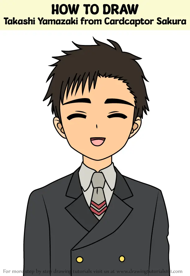 How to Draw Takashi Yamazaki from Cardcaptor Sakura