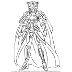 How to Draw Solitary Knight, Gancelot from Cardfight!! Vanguard