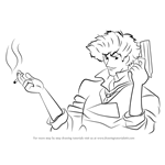 How to Draw Spike Spiegel from Cowboy Bebop