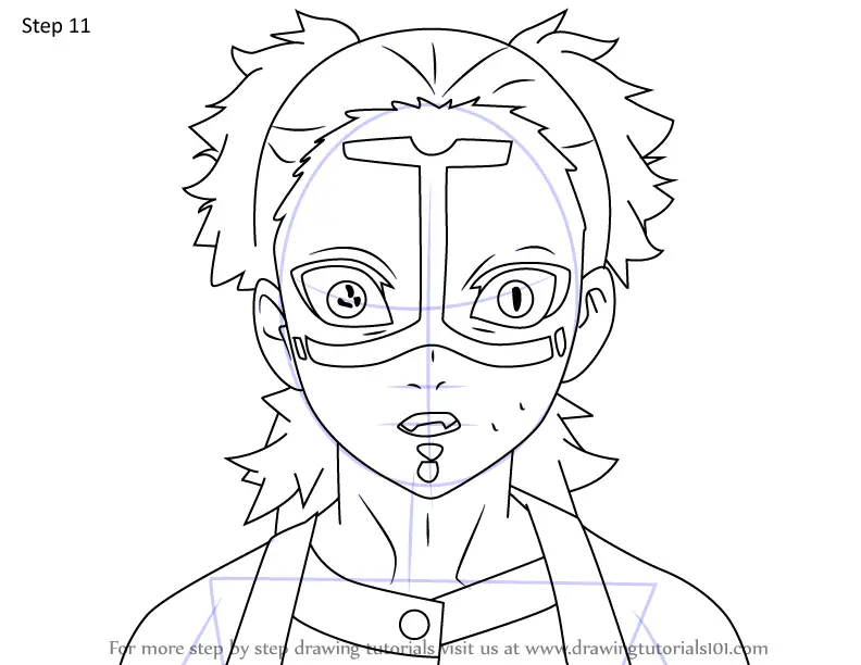 How to Draw Kamanue from Demon Slayer (Demon Slayer) Step by Step ...